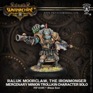 raluk moorclaw the ironmonger mercenary minion trollkin character solo